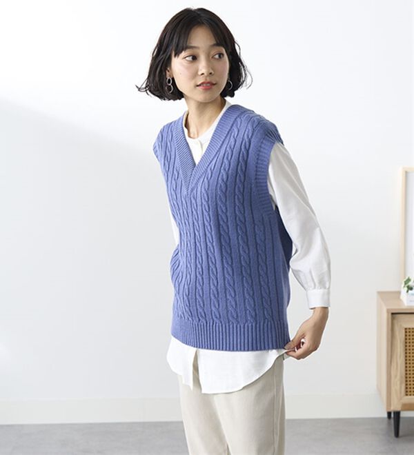 BELLUNA（ベルーナ）の「ニットベストアンサンブル（ベスト）」｜詳細画像