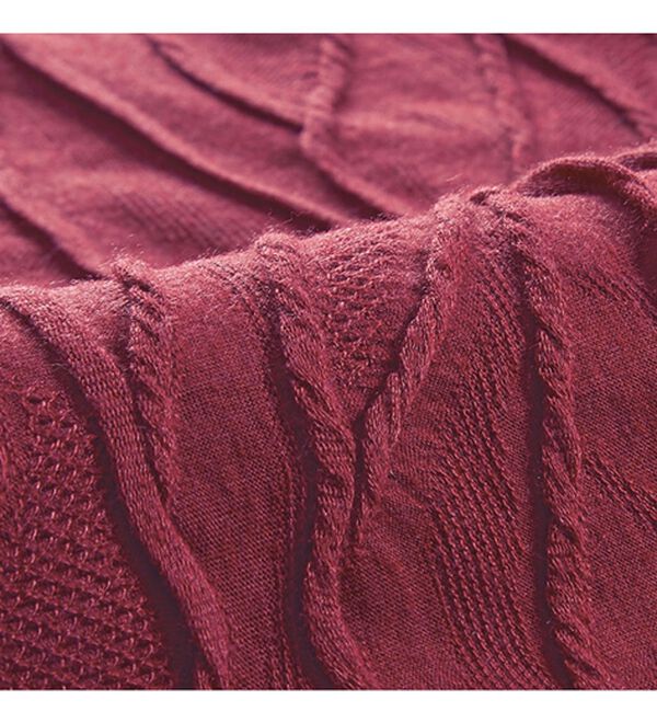 BELLUNA（ベルーナ）の「タックジャカード素材ボトルネックプルオーバー（カットソー）」｜詳細画像