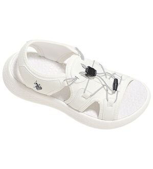 RANAN（ラナン）の「＜Ｕ．Ｓ．ＰＯＬＯ　ＡＳＳＮ．（ユーエス　ポロ　アッスン）＞超軽量！幅広レースアップスポーツサンダル（サンダル・ミュール）」｜オフホワイト
