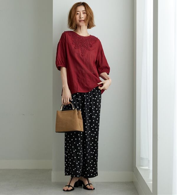 BELLUNA（ベルーナ）の「華やかモチーフレースデザインブラウス（ブラウス）」｜詳細画像