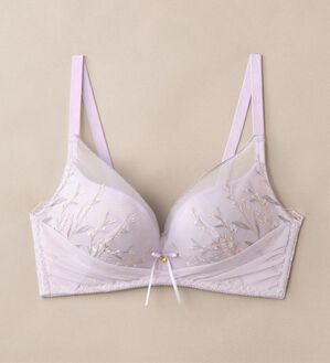 YU'NOW（ユナウ）の「ピーチＢＯＭブラ・ショーツ（別売）（ブラジャー）」｜ラベンダー