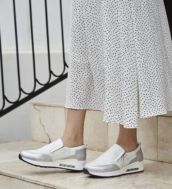 ルフラン（ルフラン）の「クロコ型押切替エアソールスニーカー（スニーカー）」｜詳細画像