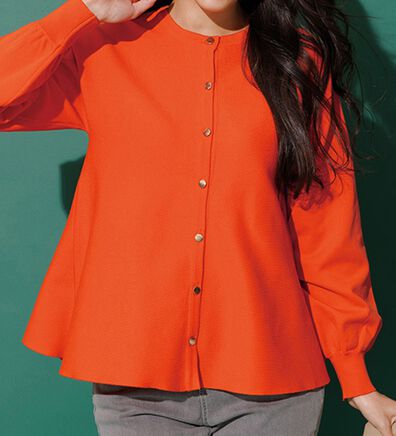 RANAN（ラナン）の「ペプラムチュニックカーデ（ニットカーディガン）」