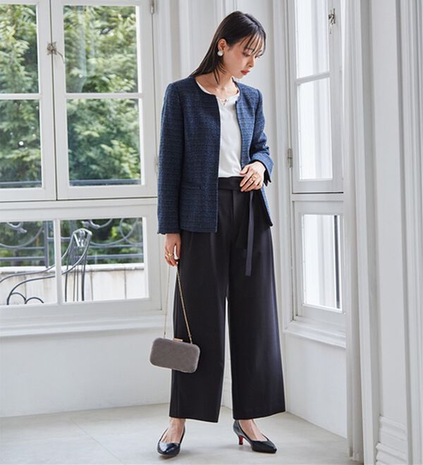 RANAN（ラナン）の「【４点セット】洗える！選べるボトムスーツセット（パンツスーツ）」｜詳細画像