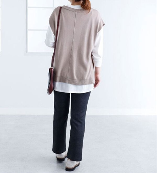 BELLUNA（ベルーナ）の「なめらかボンディング美脚ストレートパンツ（フルレングスパンツ）」｜詳細画像