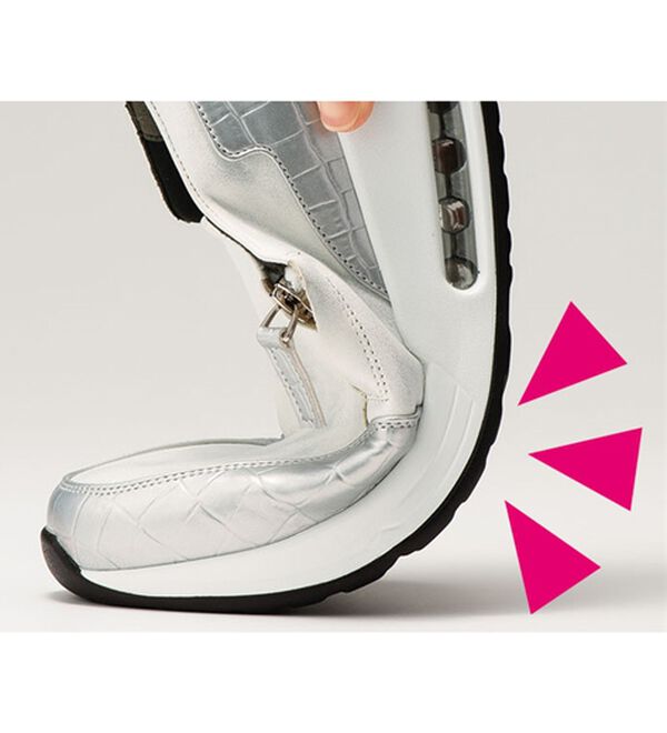 ルフラン（ルフラン）の「クロコ型押切替エアソールスニーカー（スニーカー）」｜詳細画像