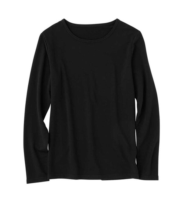 Viola e Viola（ヴィオラ エ ヴィオラ）の「【選べる衿】あったか裏起毛トップス＜ハイネック・クルーネック＞（カットソー）」｜詳細画像