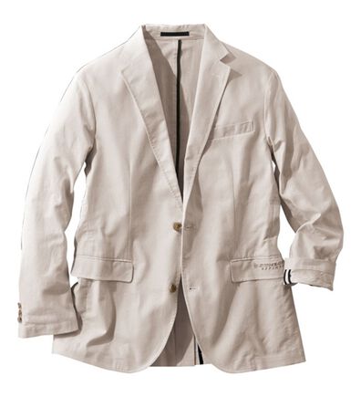 「＜ダンロップ・リファインド＞綿麻テーラードジャケット（メンズジャケット）」