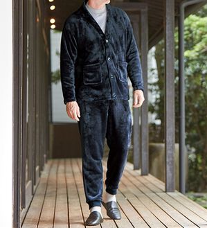 「何かと便利なトラベルセット（メンズルームウェア）」｜ネイビー