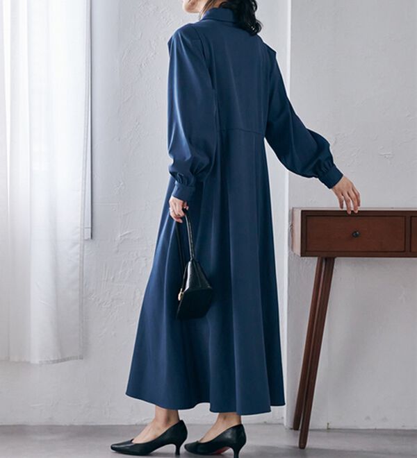 クラシカルカラーシャツワンピ - ベルーナ【公式】