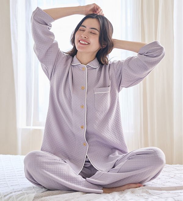 「ふんわりキルト快眠サポートパジャマ（パジャマ・ルームウェア）」｜詳細画像
