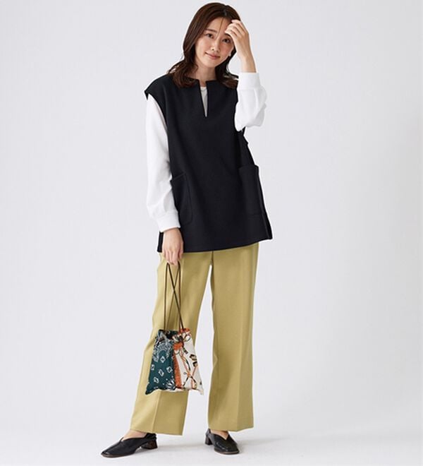 BELLUNA（ベルーナ）の「【Ｗｏｏｌｉｓｈ】美脚ワイドパンツ（ワイドパンツ・ガウチョ）」｜詳細画像