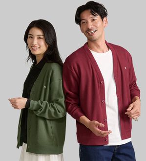 「アーノルド　パーマー　新定番さっと羽織れるワッフルカーディガン（メンズカーディガン）」｜詳細画像