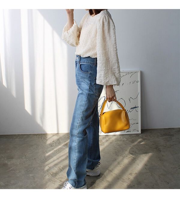 GeeRA（ジーラ）の「ワッシャー素材バルーン袖ブラウス（ブラウス）」｜詳細画像