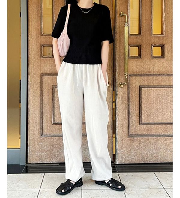 GeeRA（ジーラ）の「編地切替ニットトップス（ニット・セーター）」｜詳細画像