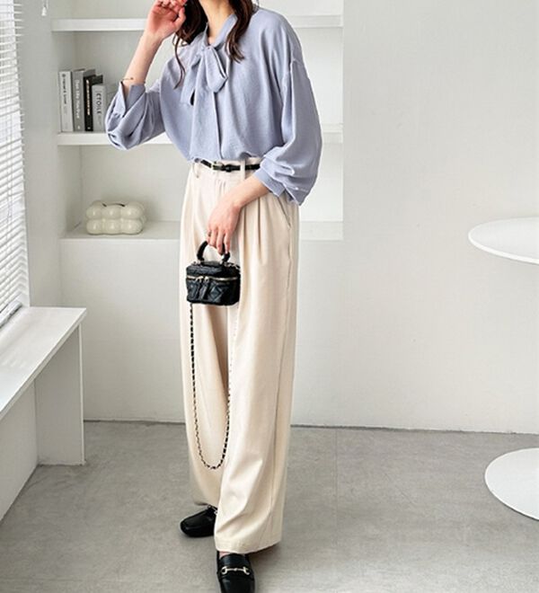 GeeRA（ジーラ）の「前後２ｗａｙボウタイブラウス（ブラウス）」｜詳細画像