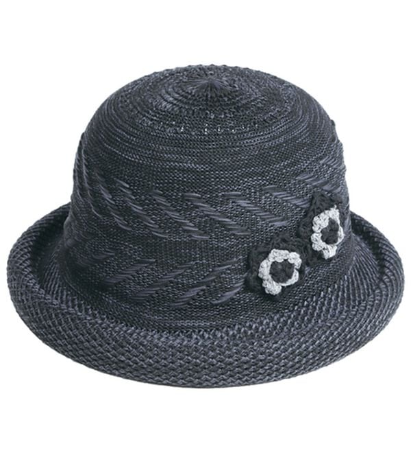 「畳めるＵＶ軽やかハット（帽子）」｜ブラック