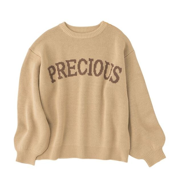 Viola e Viola（ヴィオラ エ ヴィオラ）の「ゆるシルエットロゴデザインニットトップス（ニット・セーター）」｜詳細画像