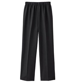 「日本製お手入れ簡単総ゴムパンツ（フルレングスパンツ）」｜ブラック