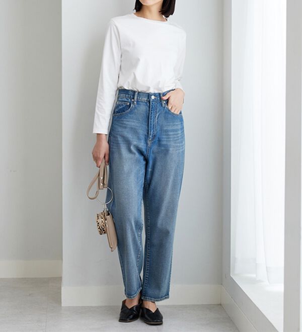 BELLUNA（ベルーナ）の「綿１００％大人顔サマ見えプルオーバー（カットソー）」｜詳細画像