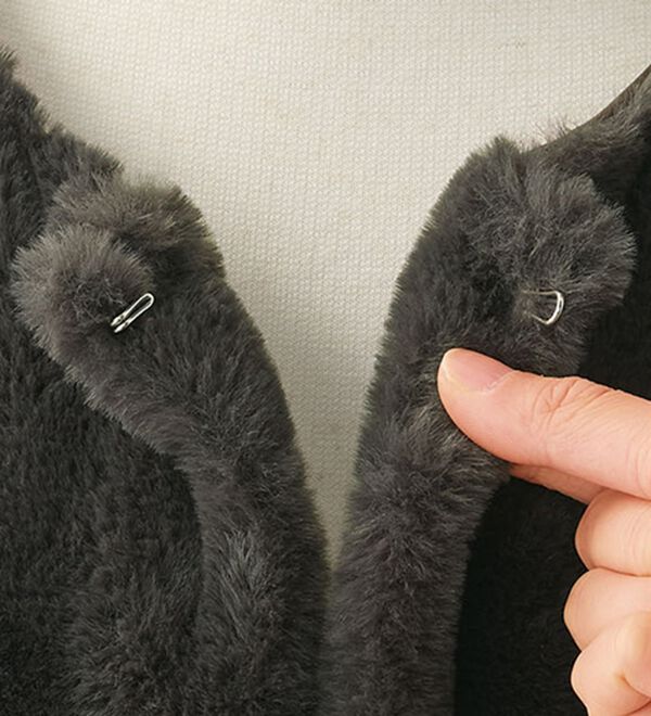 BELLUNA（ベルーナ）の「ホック付もこもこファーベスト（ベスト）」｜詳細画像