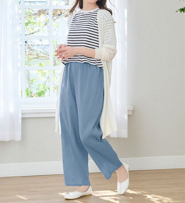 「ベタつきをサラッ！綿１００％楊柳ラクばきパンツ（パジャマ・ルームウェア）」｜詳細画像