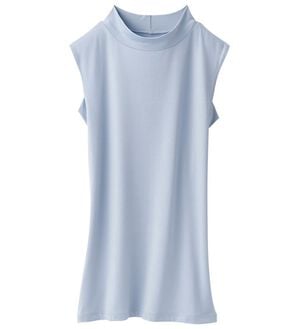 「ＵＶ対策ばっちりハイネックタンク（肌着・インナーウェア）」｜サックス