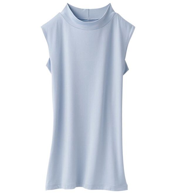 「ＵＶ対策ばっちりハイネックタンク（肌着・インナーウェア）」｜サックス