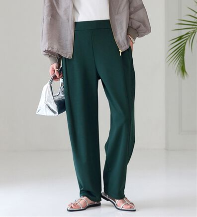 BELLUNA（ベルーナ）の「シュッと体型カバー！ワイドテーパード美脚パンツ（フルレングスパンツ）」