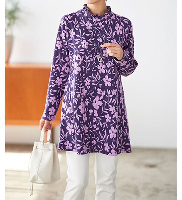 BELLUNA（ベルーナ）の「華やかふくれジャカードチュニック（チュニック）」｜詳細画像