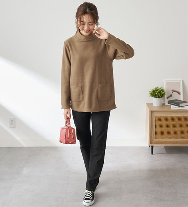 BELLUNA（ベルーナ）の「毎日着られる！快適フリースチュニック（チュニック）」｜詳細画像