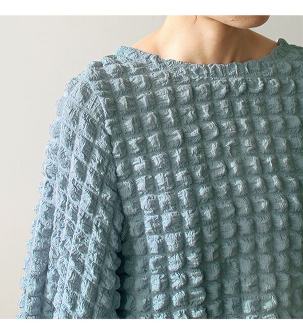 GeeRA（ジーラ）の「ぽこぽこ素材２ＷＡＹカーディガン（カットソー）」｜詳細画像