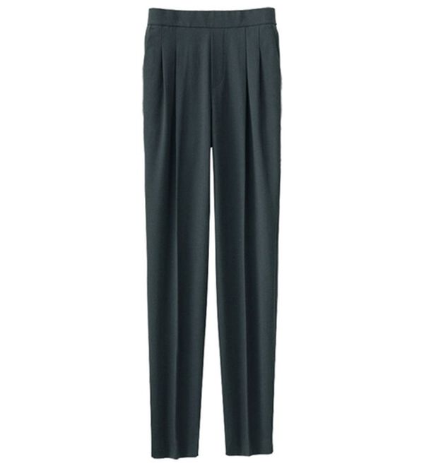 BELLUNA（ベルーナ）の「＜ＳＯＬＯＴＥＸ（Ｒ）＞美脚テーパードパンツ（テーパードパンツ）」｜黒