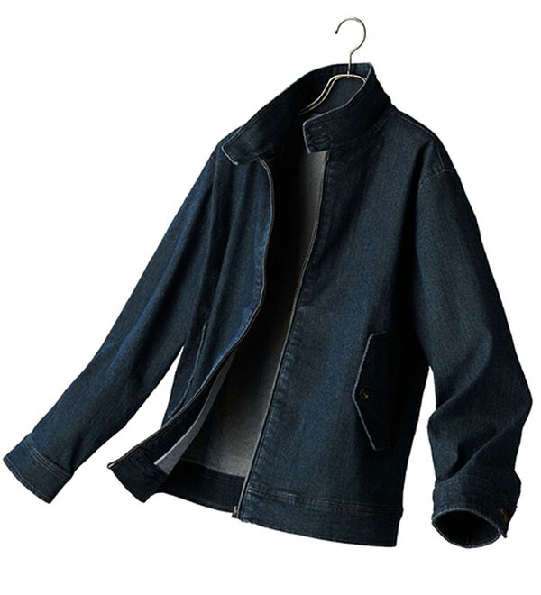 「デニムスイングトップ（メンズブルゾン）」｜インディゴ