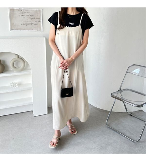 GeeRA（ジーラ）の「リネンライクロングキャミワンピース（その他ワンピース）」｜詳細画像