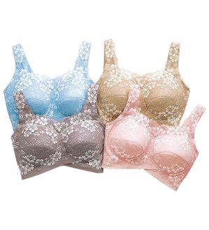 LAVIENNE（ラヴィエンヌ）の「【４色組】楽でもきれいな技ありブラ（ブラジャー）」｜4色組