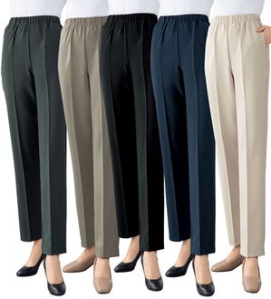 ルフラン（ルフラン）の「【５本組】日本製お手入れラク！毎日活躍パンツ（フルレングスパンツ）」｜5本組