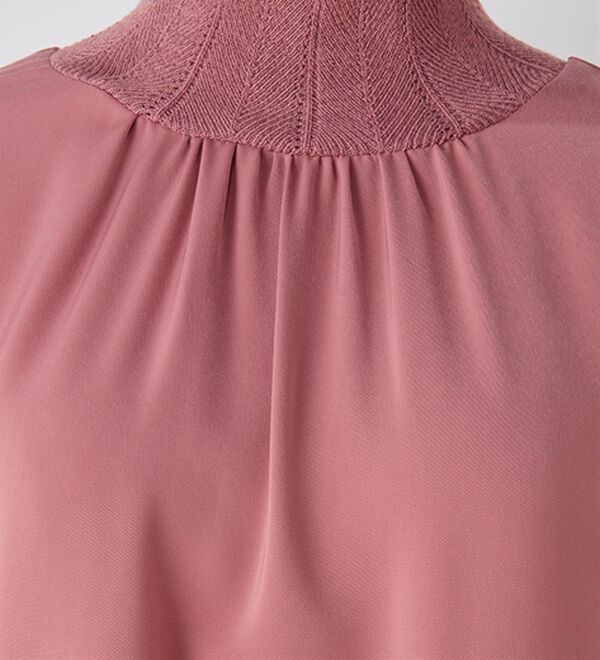 RANAN（ラナン）の「スカラップリブニット使いブラウス（ブラウス）」｜詳細画像