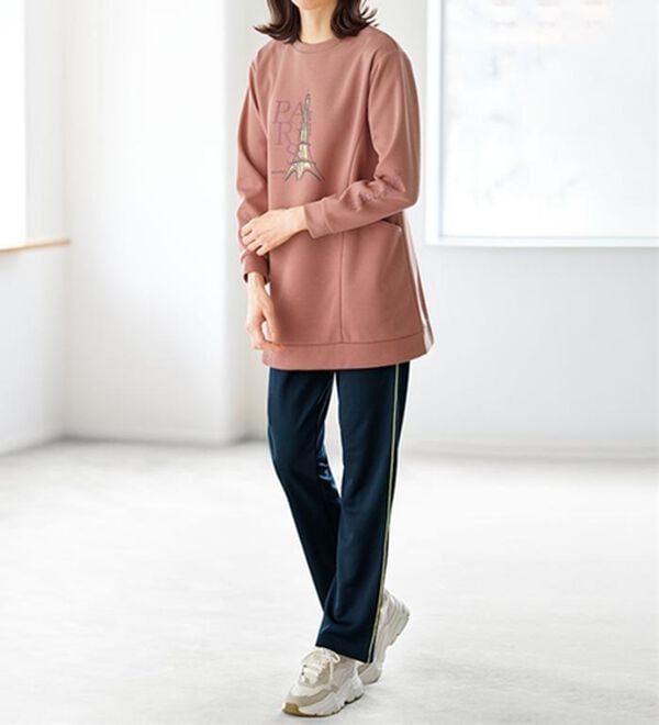 BELLUNA（ベルーナ）の「＜ＥＬＬＥ　Ａｃｔｉｖｅ＞配色ラインジャージパンツ（その他パンツ）」｜詳細画像