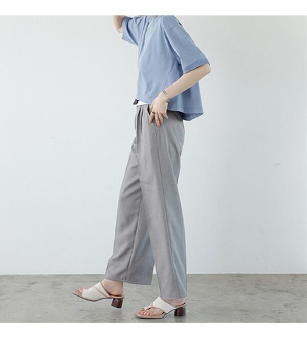 GeeRA（ジーラ）の「２ＷＡＹハイウエストスラックスパンツ（フルレングスパンツ）」｜詳細画像