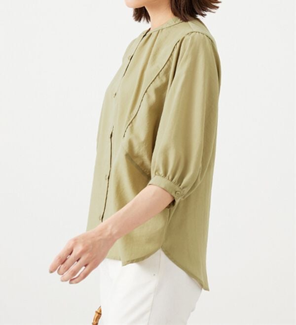 BELLUNA（ベルーナ）の「袖切替ドルマンデザインブラウス（ブラウス）」｜詳細画像