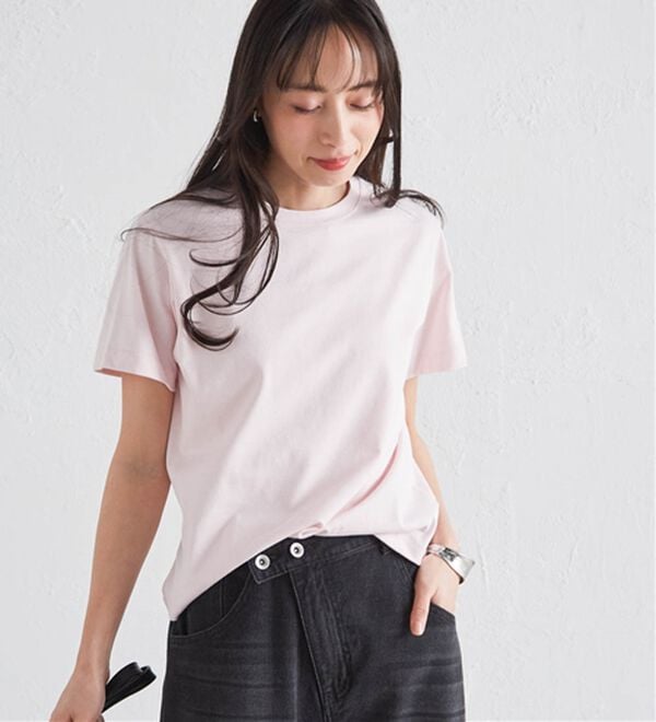 RANAN（ラナン）の「【5つの機能付】ひんやり着回し抜群ベーシックＴシャツ＜選べる着丈＞（Tシャツ）」｜詳細画像