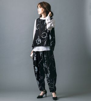 ルフラン（ルフラン）の「大人のモノトーンセットアップ＜アリシア＞（セットアップ）」｜黒系