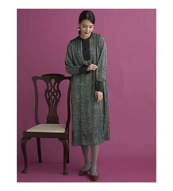 ウィリアムモリス柄＞プリントワンピース - ベルーナ【公式】 