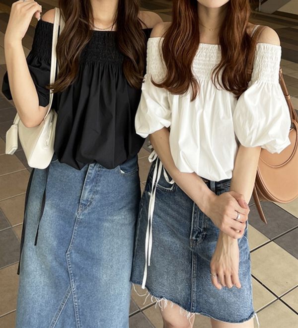 GeeRA（ジーラ）の「ドロストオフショルブラウス（ブラウス）」｜詳細画像