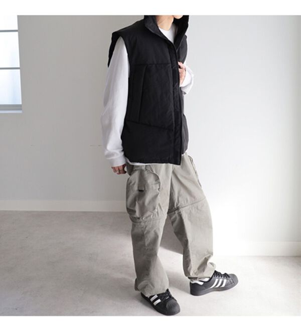 GeeRA（ジーラ）の「スタンドカラーボリューム中綿ベスト（ベスト）」｜詳細画像