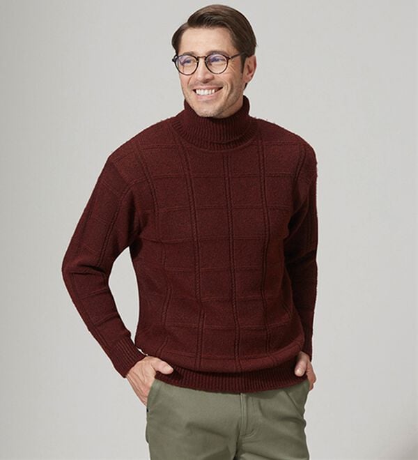 「まさに画期的裏暖かセーター（メンズニット・セーター）」｜詳細画像