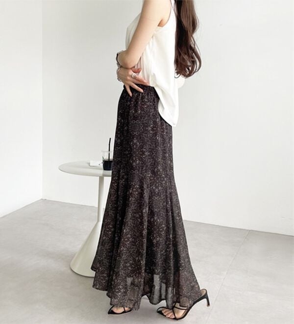 GeeRA（ジーラ）の「切替フレアーロングスカート（ロングスカート）」｜詳細画像