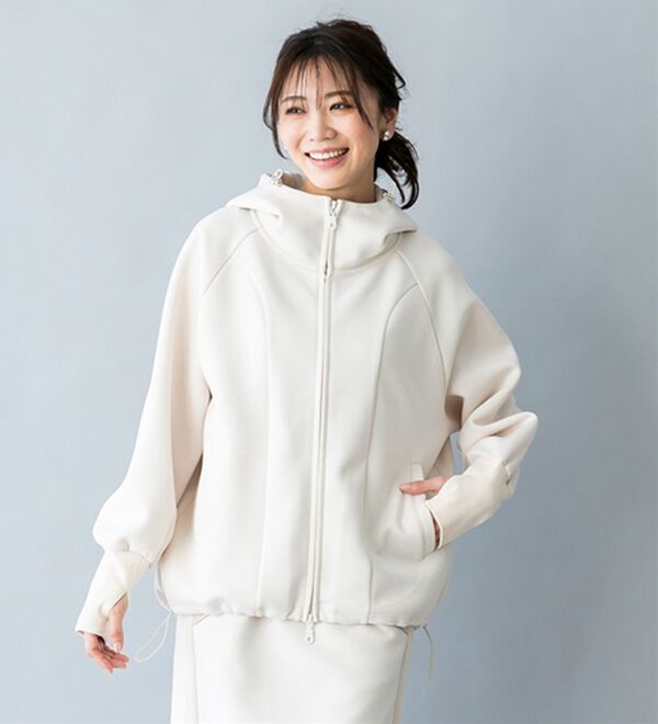BELLUNA（ベルーナ）の「【ＳＭＡＲＴ　ＥＣＯ　ＪＥＲＳＥＹ】ダブルジップ切替パーカー（パーカー）」｜詳細画像