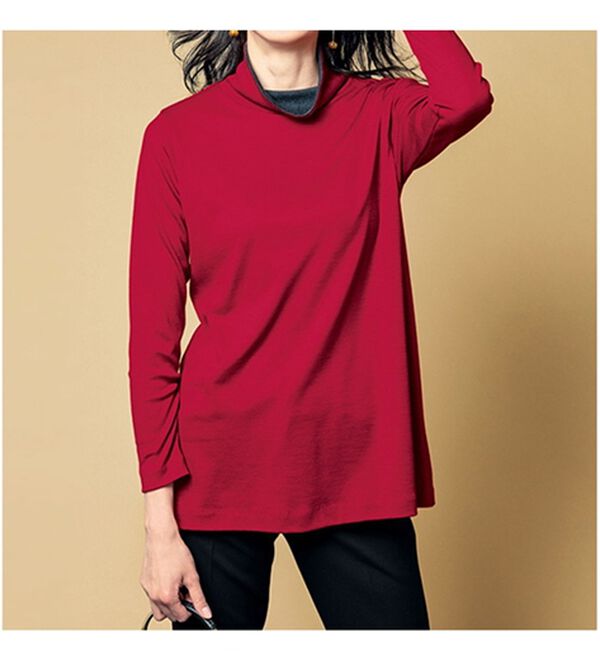 VINNO（ヴィノ）の「＜日本製＞シルキーウール１００％プルオーバー（カットソー）」｜詳細画像